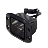 Go Rhino Xplor Blackout Series Cube LED Flood Light Kit (Flush Mount) 3x3 - Blk (Pair) - 750400321FCF
