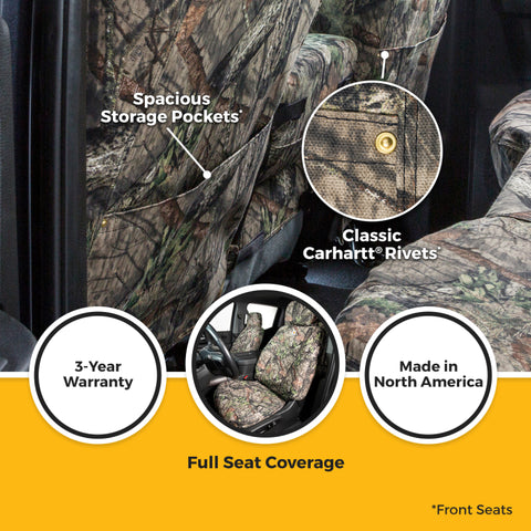 Covercraft 2026 Jeep Wrangler 2-Door (MT) Carhartt Camo SeatSaver Custom Front Row Seat Covers - SSC2645CAMB