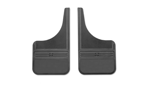 Husky Liners Universal 12in Wide Black Rubber Front Mud Flaps w/o Weight - 55000