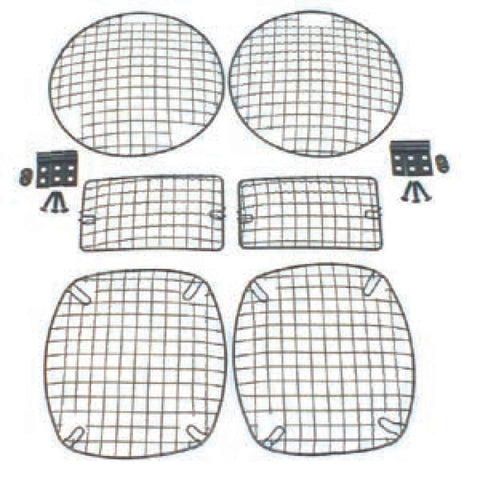 Rugged Ridge 97-06 Jeep Wrangler TJ Black Stone Guard Set - 11236.01