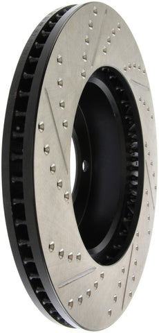 StopTech 00-06 Toyota Tundra / 01-07 Toyota Sequoia Front Left Slotted & Drilled Rotor - 127.44118L