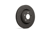 Hawk Talon 2000 Audi TT Quattro Solid Rear Rotor Drilled and Slotted Rear Brake Rotor Set - HTC4786