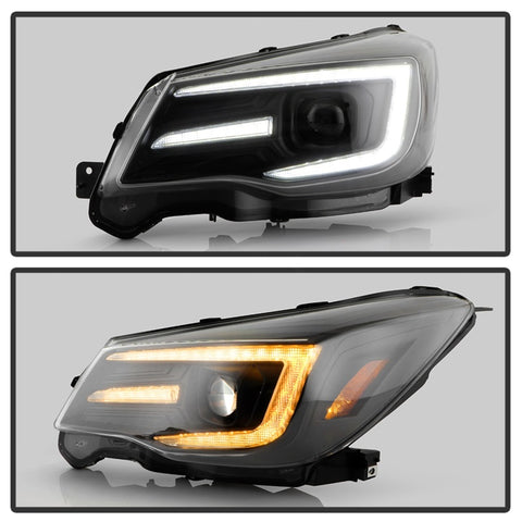Spyder Signature Subaru Forester 14-16 Halogen Model Only Headlights (PRO-YD-SUFO14SI-BK) - 5088444