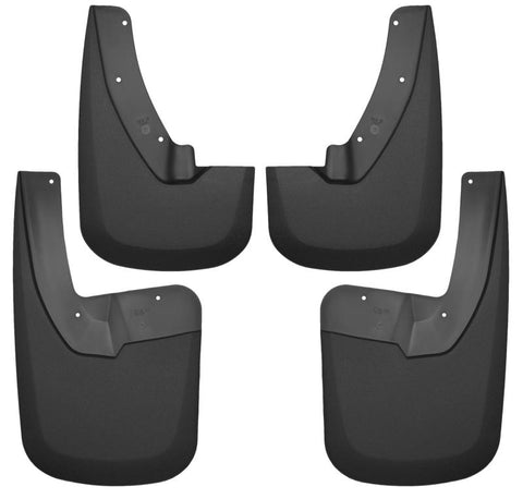 Husky Liners 09-17 Dodge Ram 1500/2500 Both w/ OE Fender Flares Front and Rear Mud Guards - Black - 58186