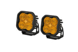 Diode Dynamics SS3 LED Pod Max - Yellow SAE Fog Standard (Pair) - DD6492P