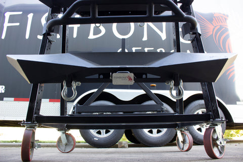 Fishbone Offroad Hitch Cover - 2In Hitch - Black Powdercoated Steel - FB32096
