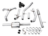AWE Tuning 4th Gen GM 1500 5.3L 0FG Cat-Back Split Rear Exit (Flat Bumper) - Dual Diamond Tips - 3015-33206