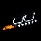 ANZO 2013-2015 Nissan Sentra Projector Headlights w/ U-Bar Black - 121487