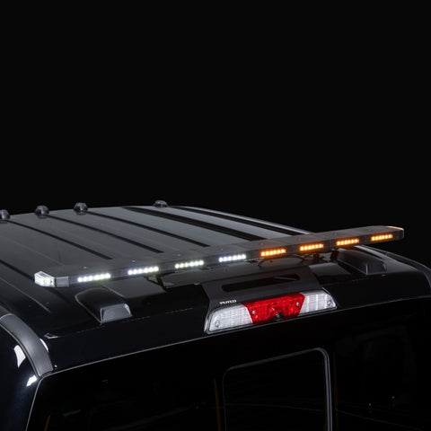 Putco 48In Universal 48In Tri Color Hornet Light (Amber/Blue/White) - LED Stealth Rooftop Strobe Bar - 950248