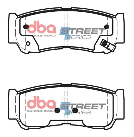 DBA 07-09 Hyundai Santa Fe Rear Street Series Brake Pads - DB2035SS
