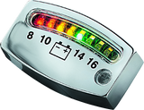 Kuryakyn LED Battery Gauge Universal Chrome - 4219
