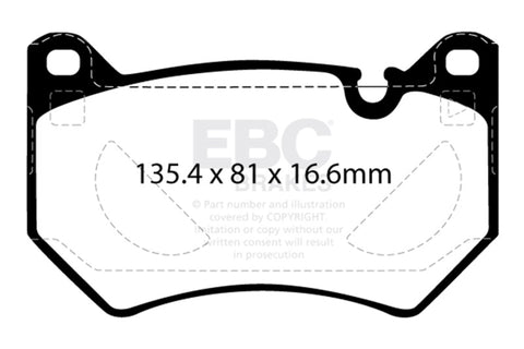 EBC 2018+ Audi Q5 FY 2.0T Redstuff Front Brake Pads - DP32436C