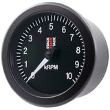 Autometer Stack Sport 88mm 0-10K RPM Tachometer - Black - ST100-010