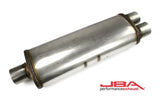 JBA Universal Chambered Style 304SS Muffler 25x8x5in 3in Center/Dual out - 40-302500