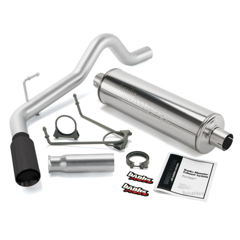 Banks Power 00-06 Toyota 3.4/4.0/4.7L Tundra Monster Exhaust System - SS Single Exhaust w/ Black Tip - 48130-B