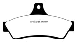 EBC 03-04 Pontiac GTO 5.7 (Solid Rear Rotors) Yellowstuff Rear Brake Pads - DP41711R