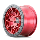 Dirty Life 9303 DT-1 17x9 / 5x127 BP / -38mm Offset / 78.1mm Hub Crimson Candy Red Wheel - 9303-7973R38
