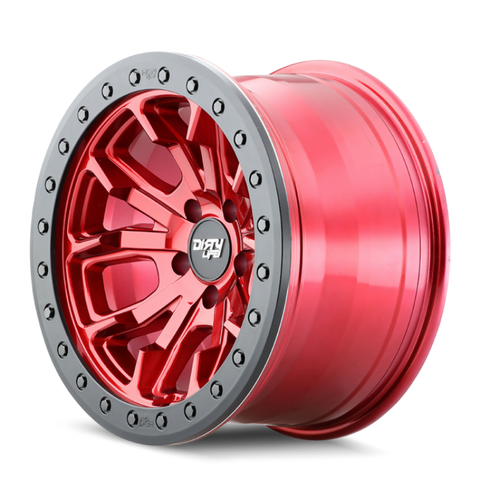 Dirty Life 9303 DT-1 17x9 / 5x127 BP / -38mm Offset / 78.1mm Hub Crimson Candy Red Wheel - 9303-7973R38
