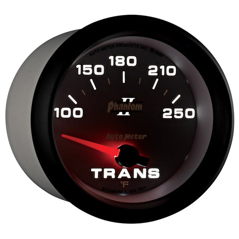 AutoMeter Gauge Transmission Temp 2-5/8in. 100-250 Deg. F Electric Phantom II - 7857