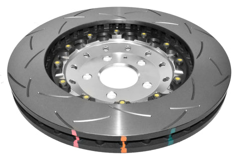 DBA 2016 Audi RS5 (w/Wavy Iron Rotors) Convertible Rear 5000 Series Slotted Rotor w/Silver Hat - DBA52841SLVS