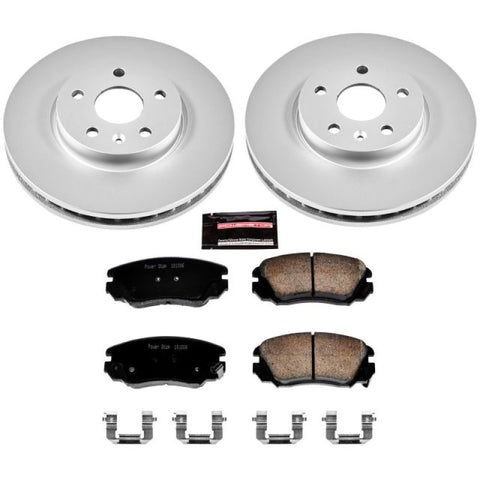 Power Stop 2010 Buick Allure Front Z17 Evolution Geomet Coated Brake Kit - CRK5334