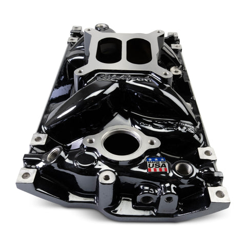 Edelbrock Chevy Vortec SB Performance EPS Manifold - Black Plasma Finish - 2716-BP