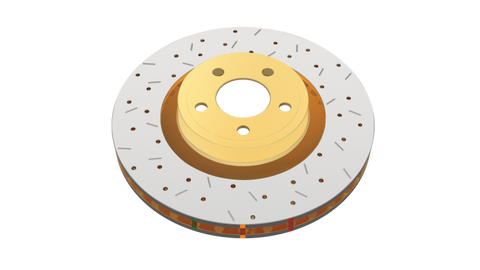 DBA 93-96 RX-7 Front Drilled & Slotted 4000 Series Rotor - DBA4947XS