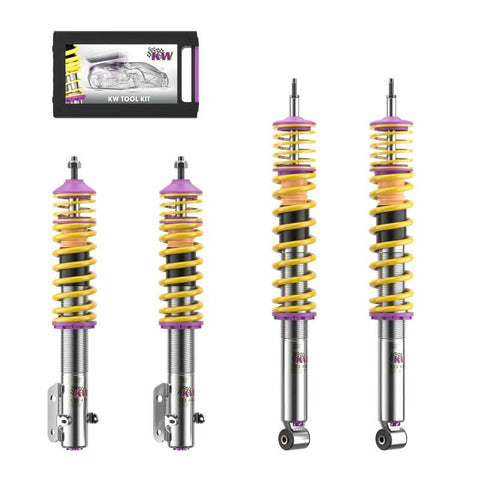 KW Coilover Kit V3 VW Golf III / Jetta III (1HXO); all incl. Cabrio (-02); 2WD; all engines - 35280004
