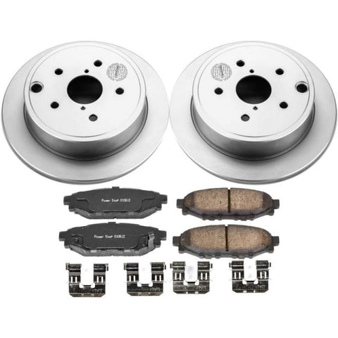 Power Stop 15-19 Subaru WRX Rear Z17 Evolution Geomet Coated Brake Kit - CRK6977