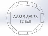 aFe Pro Series AAM 9.5/9.76 Rear Diff Cover Black w/Mach Fins & Oil 14-19 GM Silverado/Sierra 1500 - 46-71121B