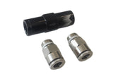 Snow Performance High Flow 7PSI Crack Pressure Check Valve Quick-Connect Fittings (1/4in Tubing) - SNO-8CV-QC