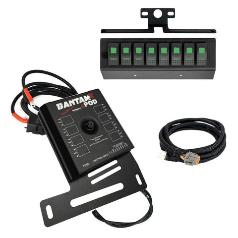 sPOD 07-08 Jeep Wrangler JK BantamX w/Green LED Switch Panel - 870070