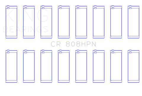 King Chevrolet BBC 369-502 Gen IV/V/VI (Size STDX) Connecting Rod Bearing Set - CR808HPNSTDX