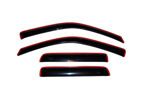AVS 04-12 Chevy Colorado Crew Cab Ventvisor In-Channel Front & Rear Window Deflectors 4pc - Smoke - 194133