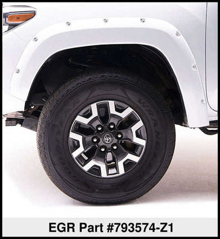 EGR 2018 Ford F150 Bolt-On Look Color Match Fender Flares - Set - Oxford White - 793574-Z1