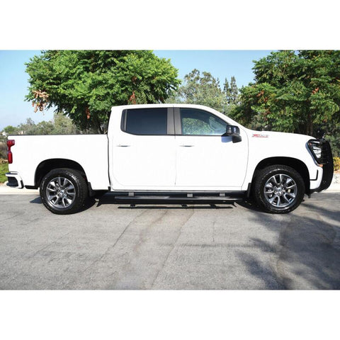 Westin 2019-2026 Chevy Silverado/Sierra 1500 Crew Cab Non LD PRO TRAXX 4 Oval Nerf Step Bars - Black - 21-24135