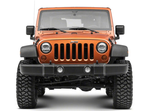 Raxiom07-18 Jeep Wrangler JK LED Halo Projector Headlights- Chrome Housing (Clear Lens) - J121872