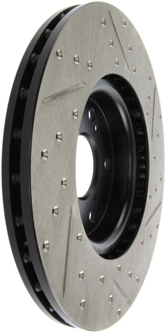 StopTech 04-08 Acura TL (Brembo Caliber) SportStop Slotted &amp; Drilled Right Front Rotor - 127.40062R