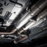 Stainless Works 2018+ Ford Mustang GT 3in Redline Series Catback H-Pipe w/Active Valves & Quad Tips - M18CBHFCV