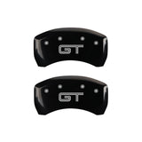 MGP Rear set 2 Caliper Covers Engraved Rear GT Black finish silver ch - 10010RMGTBK