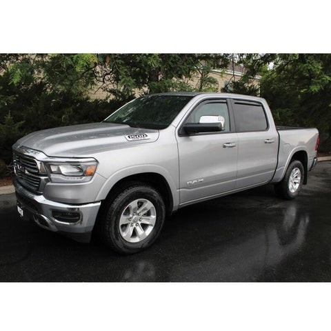 Westin 19-22 Ram 1500 Crew Cab(Excl. 19-22 Ram 1500 Classic) In Channel Wind Deflector 4pc - Smoke - 72-35407
