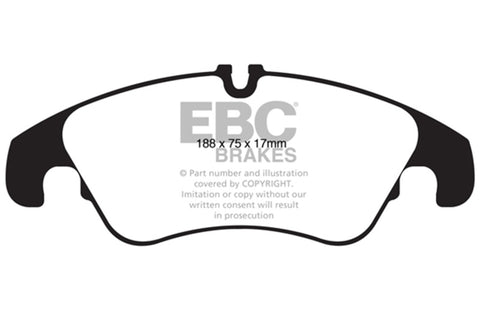 EBC 11 Audi A6 2.0 Turbo Greenstuff Front Brake Pads - DP22022