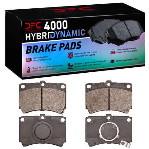 DFC 86-94 Mercury Tracer Front 4000 Hybridynamic Brake Pads - 4000-0319-00