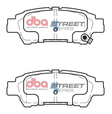 DBA 04-10 Toyota Sienna (Rear Rotor) Street Series Rear Brake Pads - DB1660SS