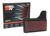 K&N Replacement Panel Air Filter for 2015 Ford Mustang 2.3L L4/3.7L V6/5.0L V8 - 33-5029