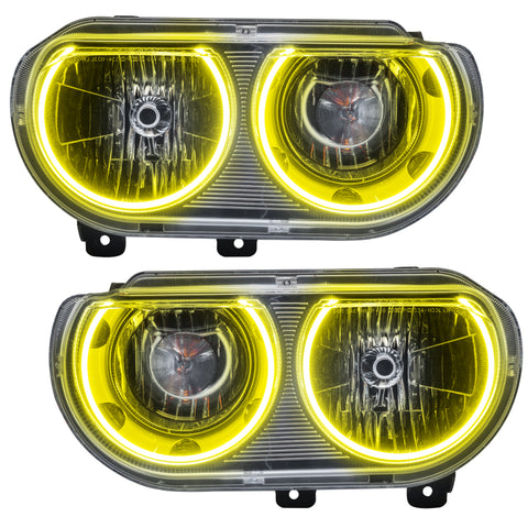 Oracle 08-14 Dodge Challenger SMD HL (Non-HID) - ColorSHIFT w/ 2.0 Controller - 7720-333
