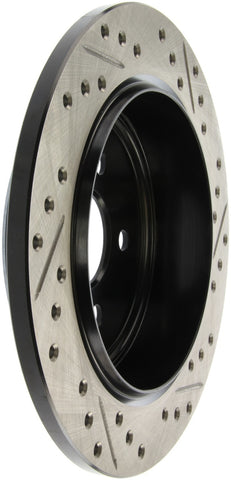 StopTech 03-09 Chrysler PTCruiser Tur / 03-05 Dodge Neon SRT-4 Rear Right Slotted & Drilled Rotor - 127.63054R