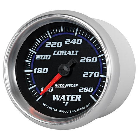 Autometer Cobalt 66.7mm 140-280 degree F. Water Temperature Gauge - 7931
