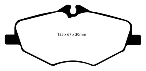EBC 06-09 Mercedes-Benz E320 3.0 TD Redstuff Front Brake Pads - DP31488C