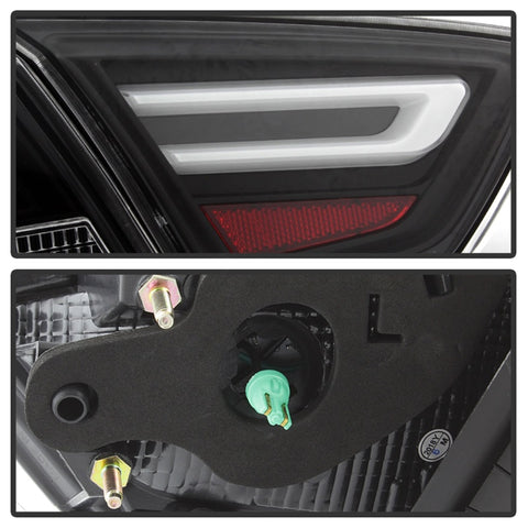 xTune 14-18 Chevy Impala (Excl 14-16 Limited) LED Tail Lights - Black (ALT-JH-CIM14-LBLED-BK) - 9042140